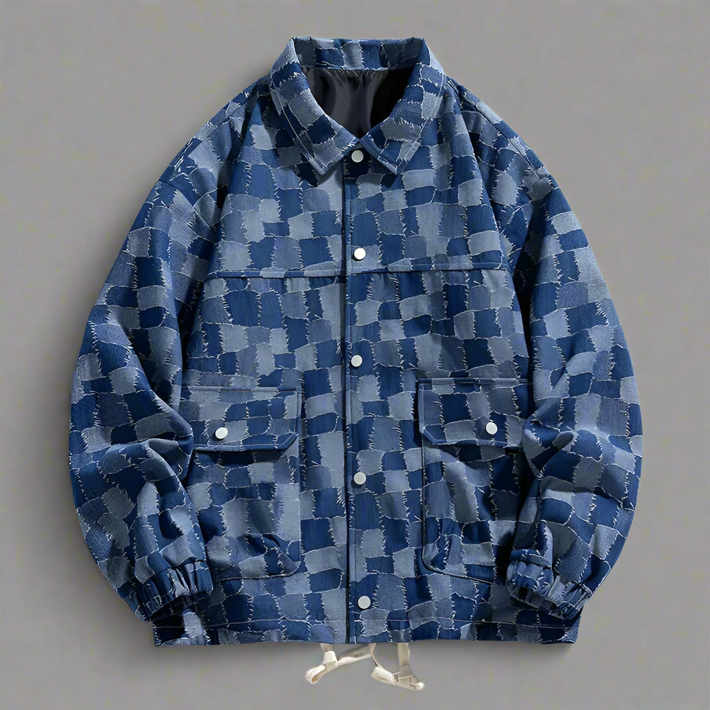 Carter Checkered Denim Jacket