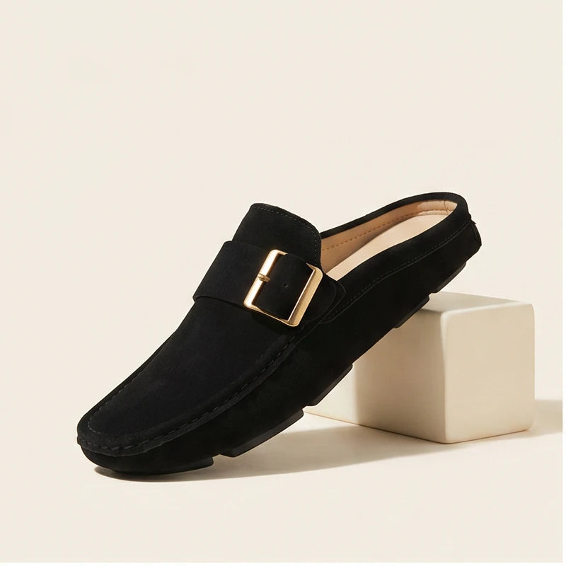 Black Corbeau Genuine Leather Slip-On Loafers product photo
