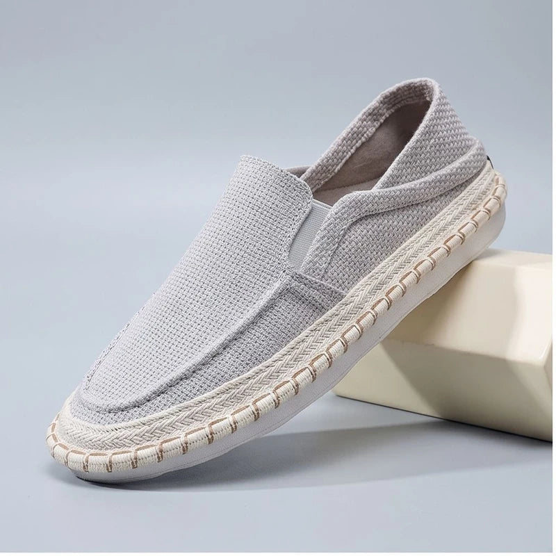 Gray Caldwell Canvas Slip-On Loafers product photo