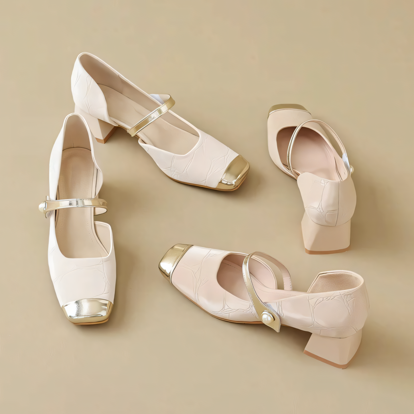 Luxford Genuine Leather Block Heels