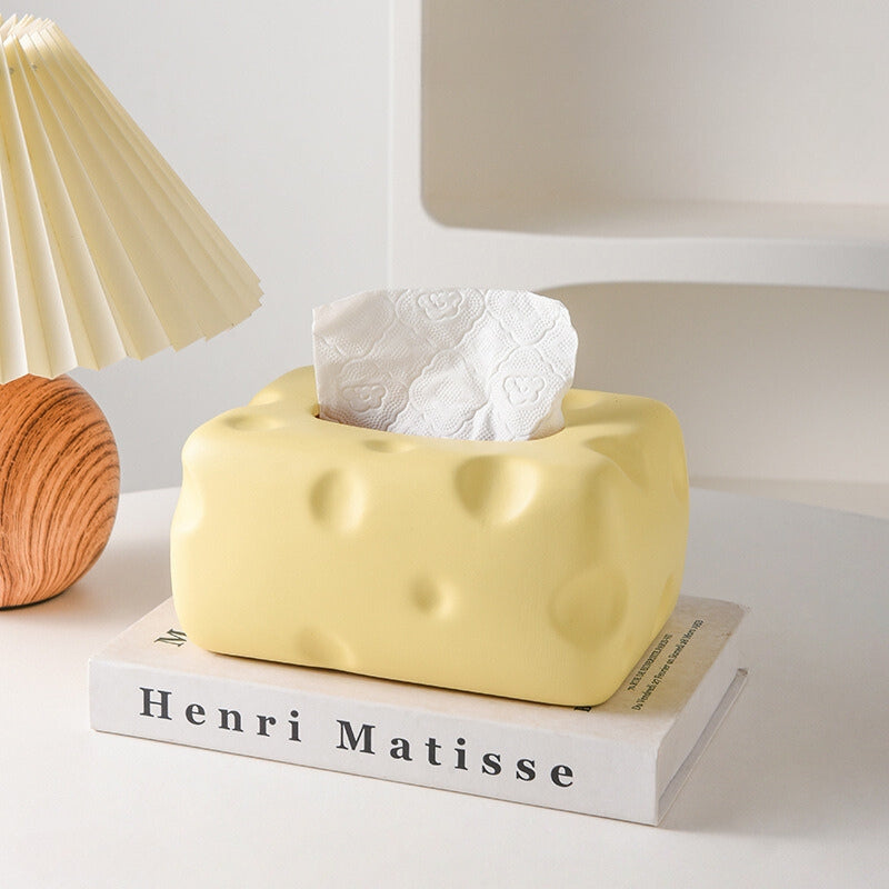 CHEESE CUBE TISSUE BOX