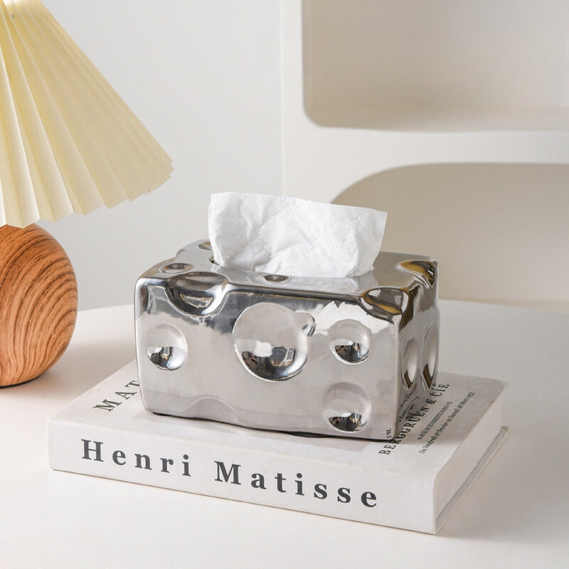 CHEESE CUBE TISSUE BOX