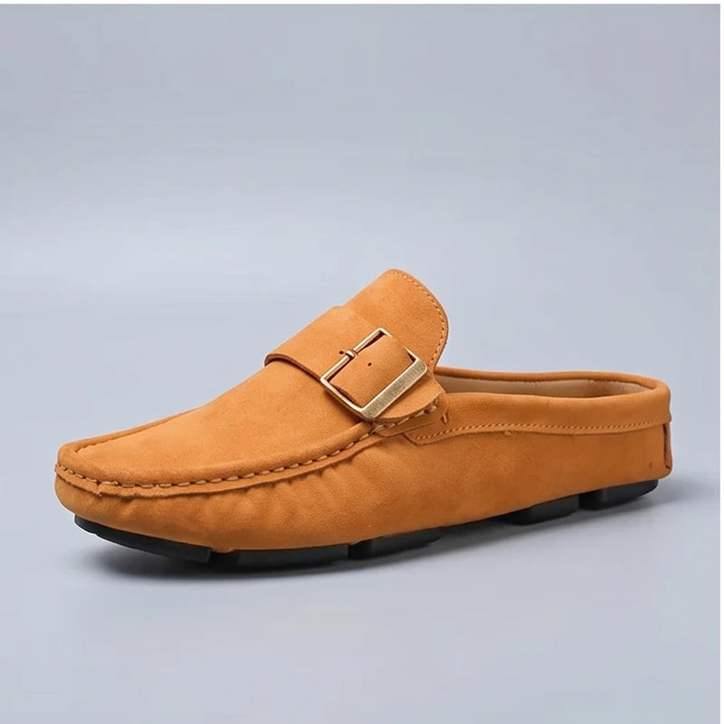Brown Corbeau Genuine Leather Slip-On Loafers product photo - 3