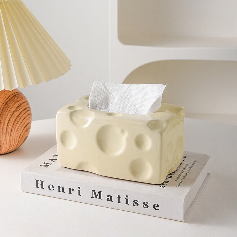 CHEESE CUBE TISSUE BOX