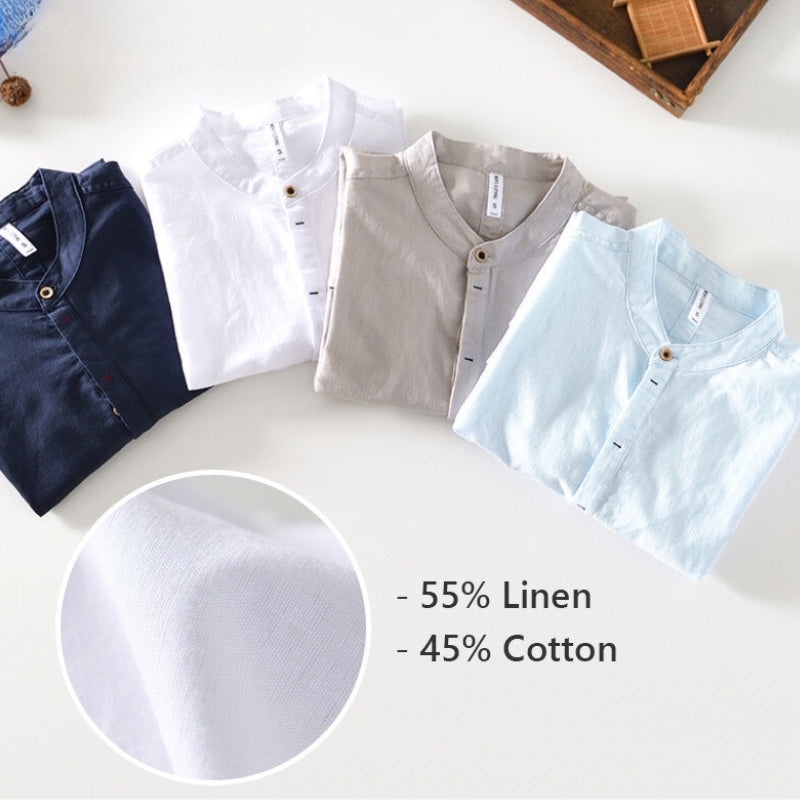 ASAHI LOW COLLAR SHIRT