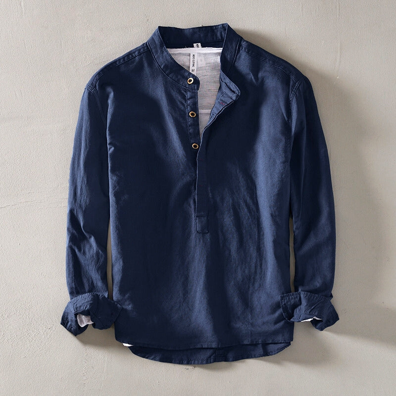 ASAHI LOW COLLAR SHIRT