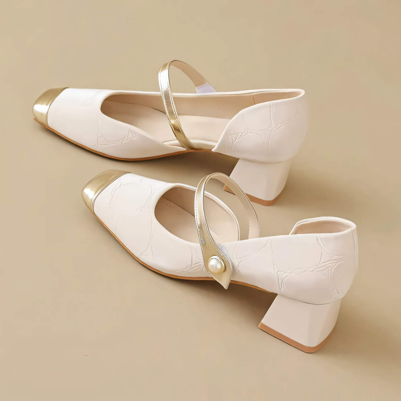 Luxford Genuine Leather Block Heels
