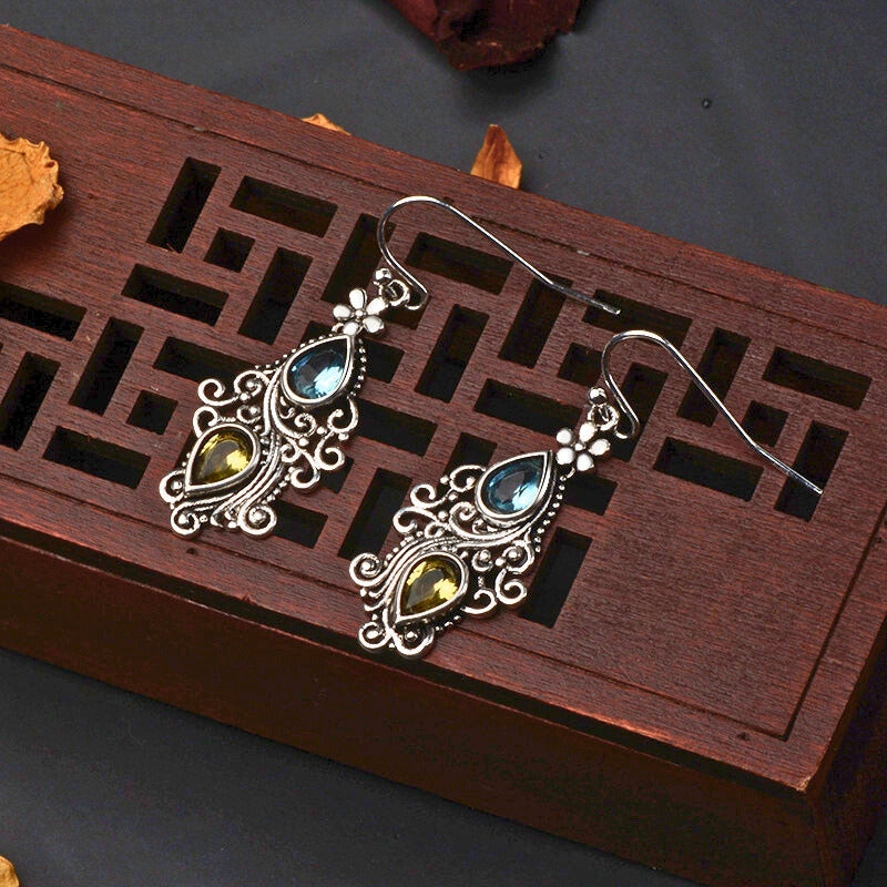 Koari Filigree Gem Earrings