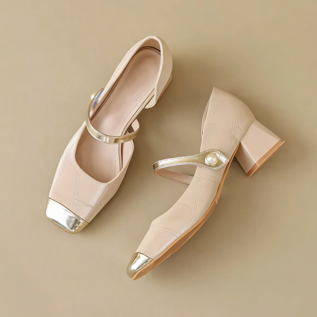 Luxford Genuine Leather Block Heels