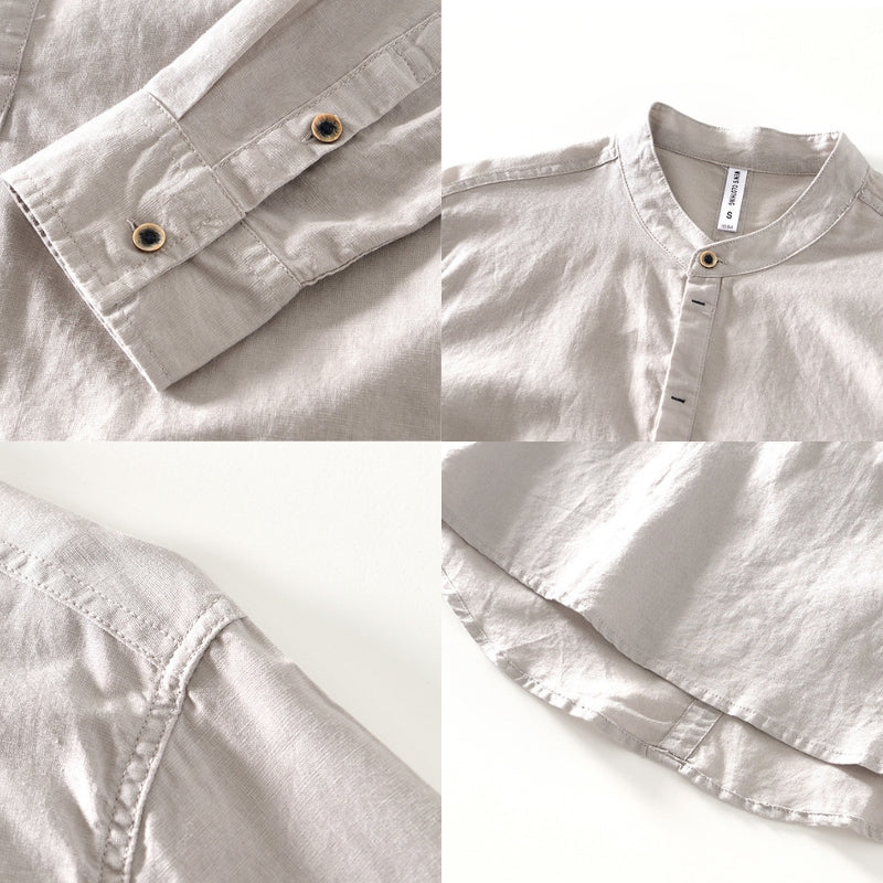 ASAHI LOW COLLAR SHIRT
