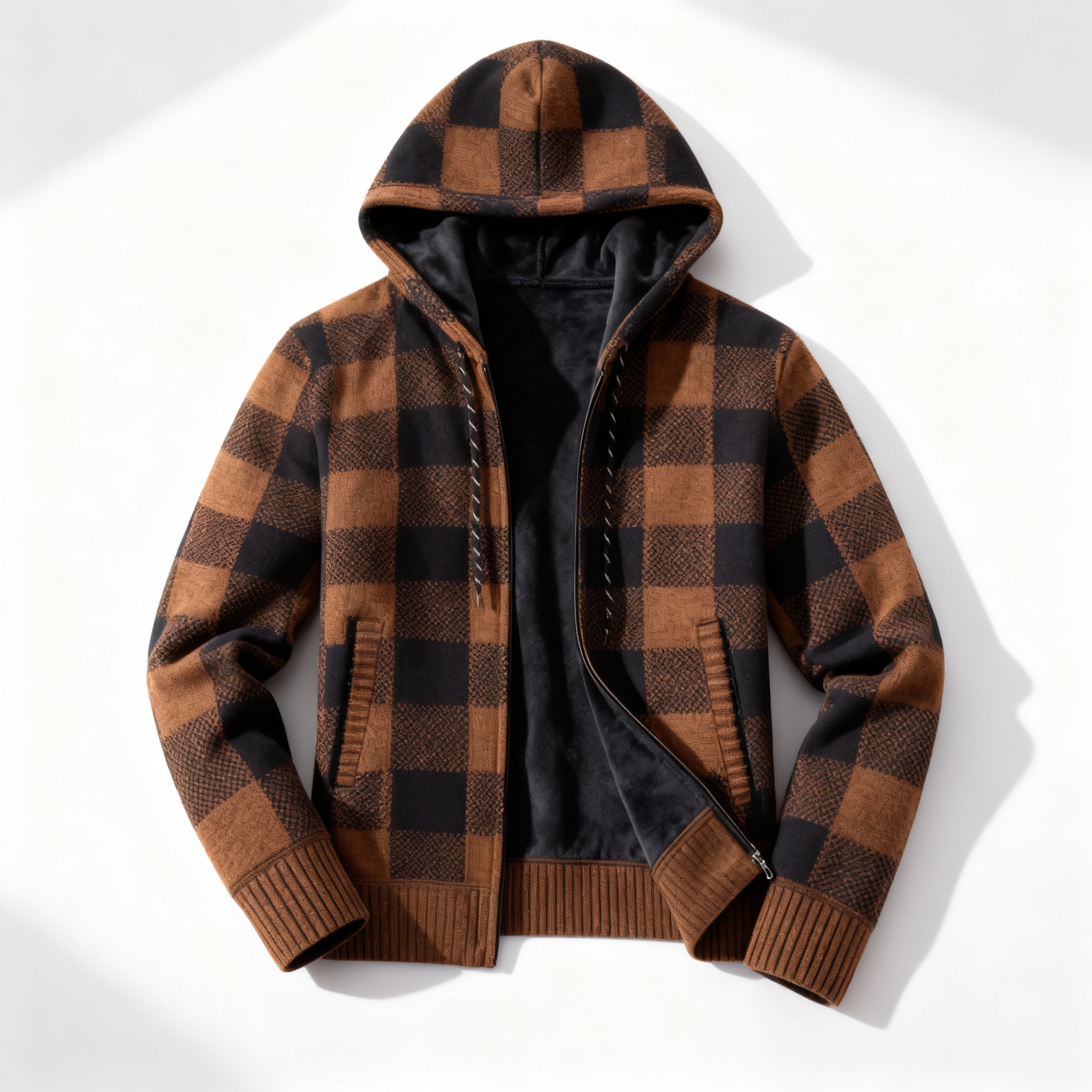 Hawthorn Plaid Fleece Hoodie