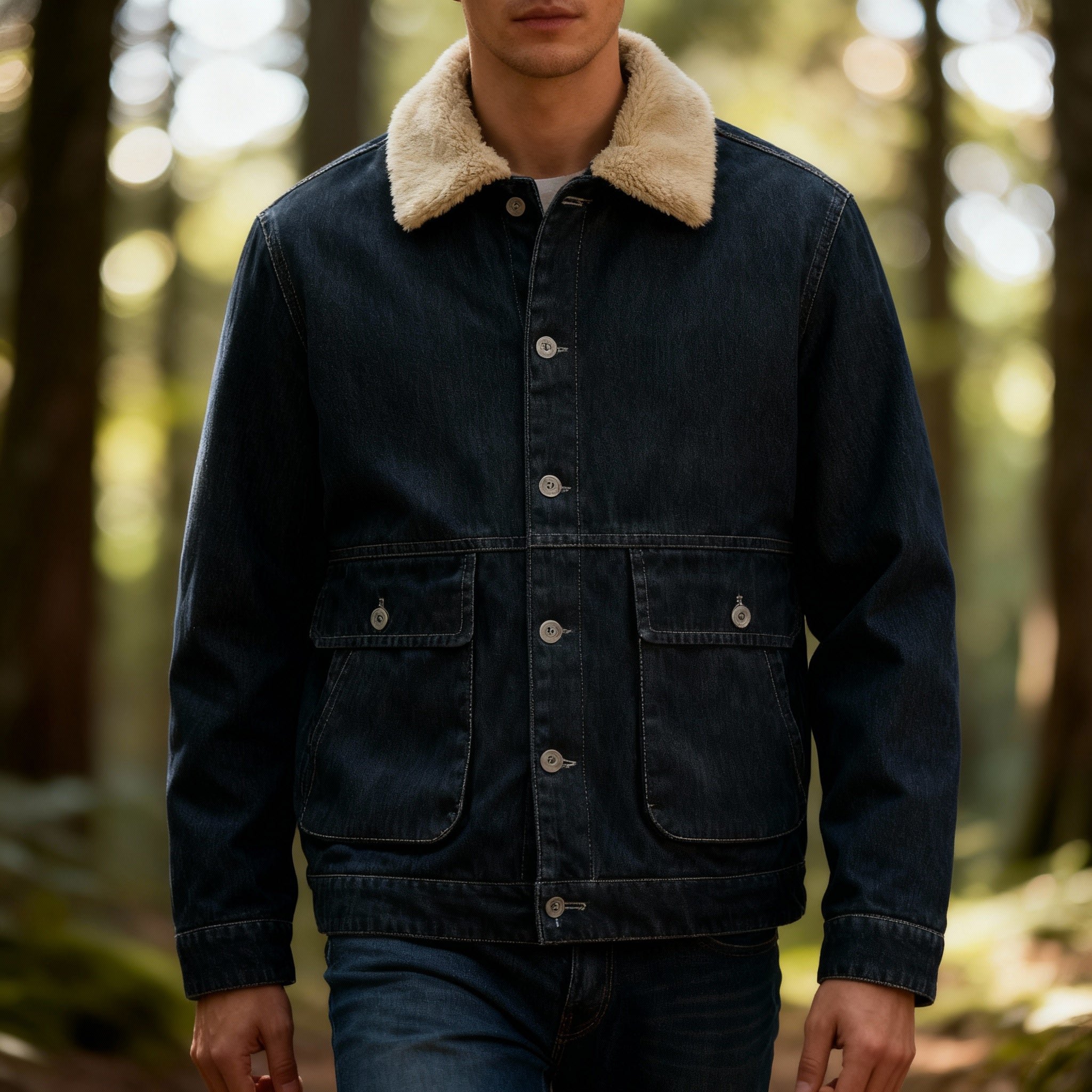 Walker Denim Fleece Jacket