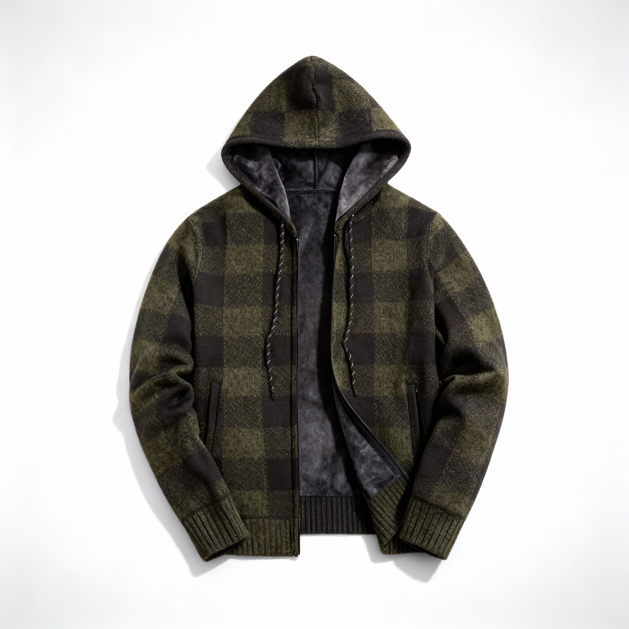 Hawthorn Plaid Fleece Hoodie
