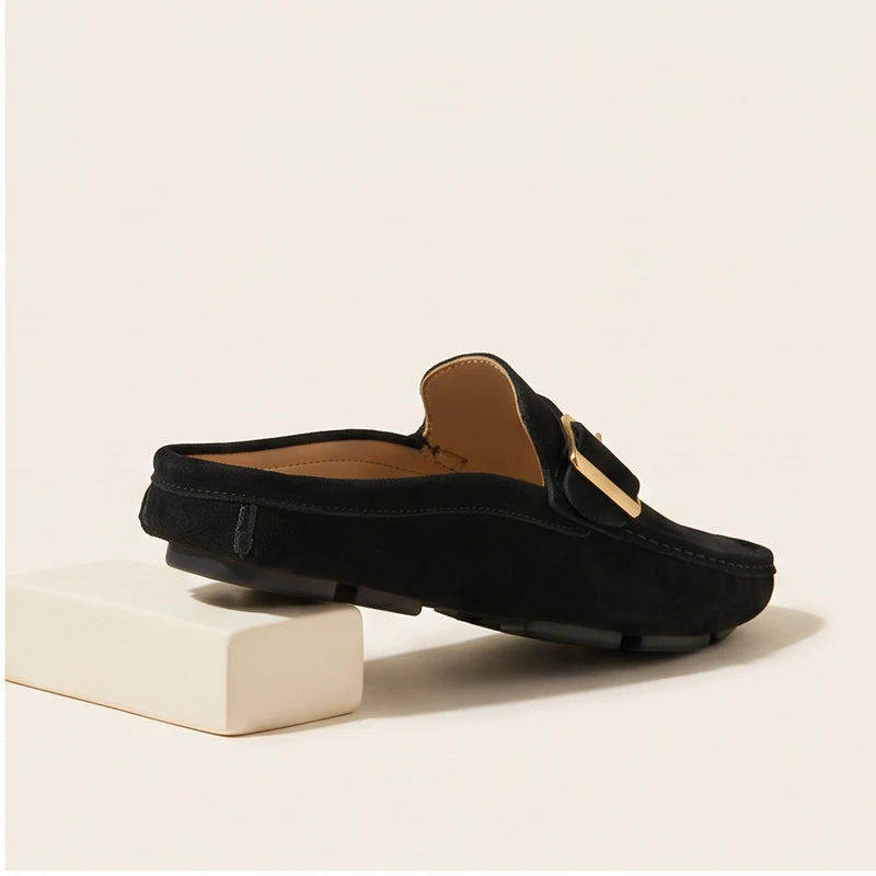 Black Corbeau Genuine Leather Slip-On Loafers product photo - 2