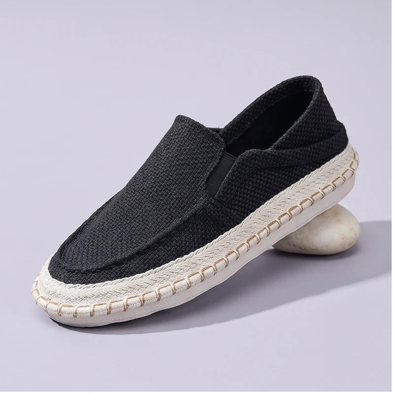 Black Caldwell Canvas Slip-On Loafers product photo