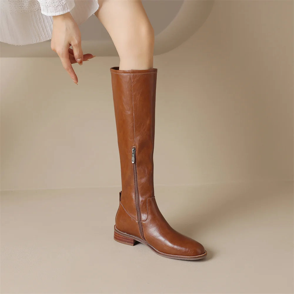 Adeline Genuine Leather Boots