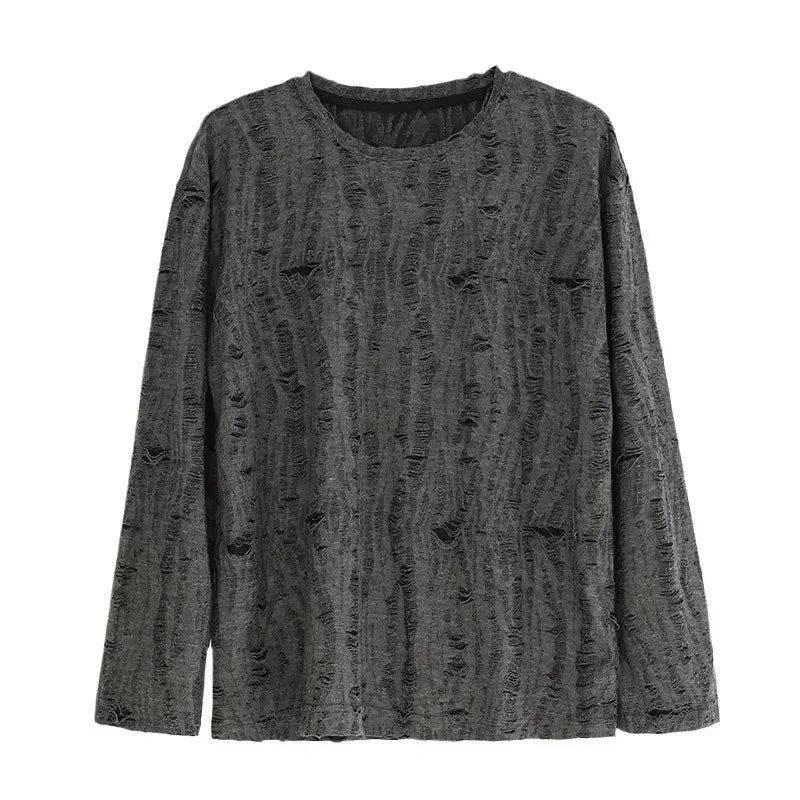 Veil Distressed Long Sleeve Shirt