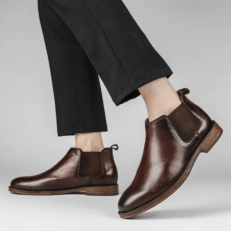 Warren Genuine Leather Chelsea Boots