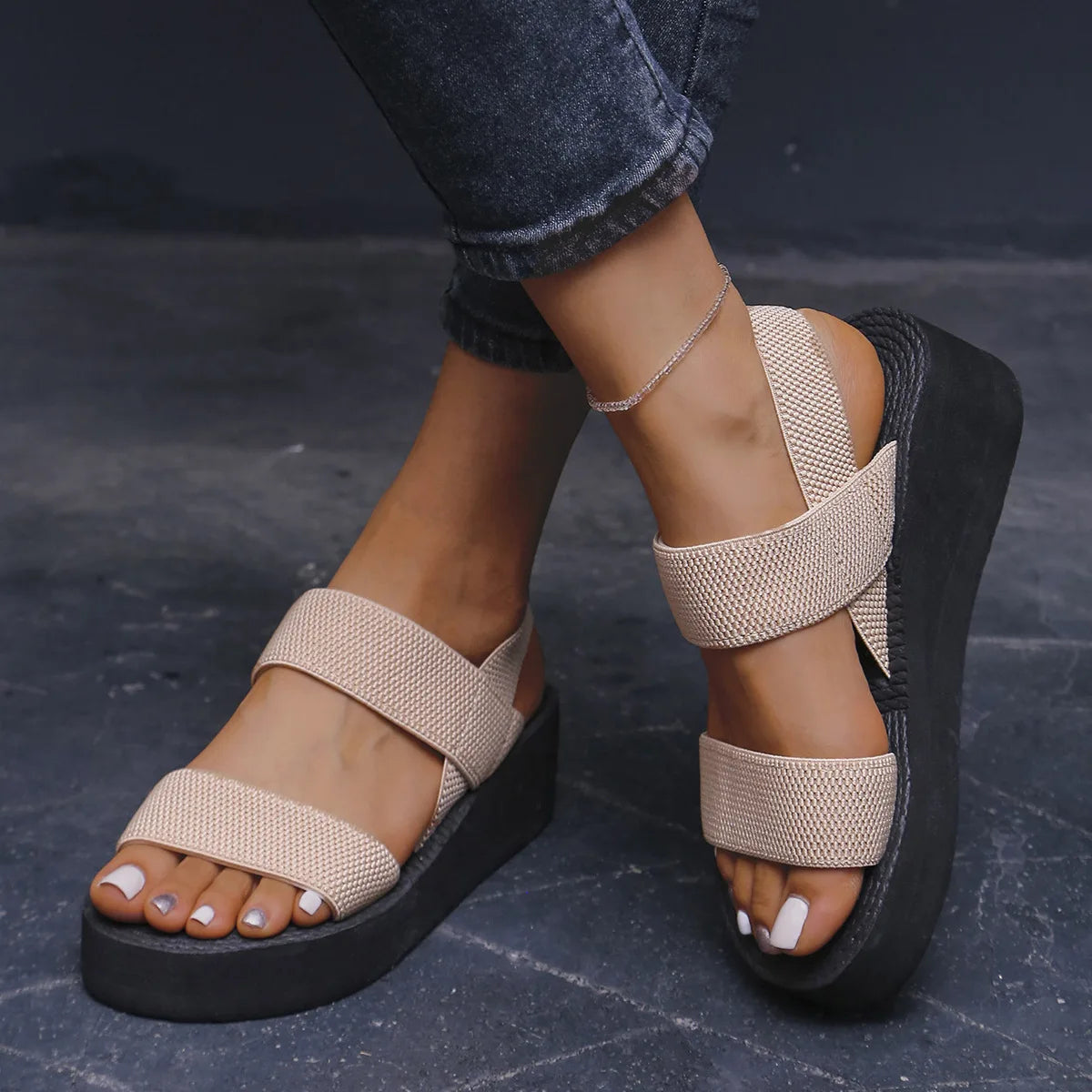 Aria Wedge Sandals