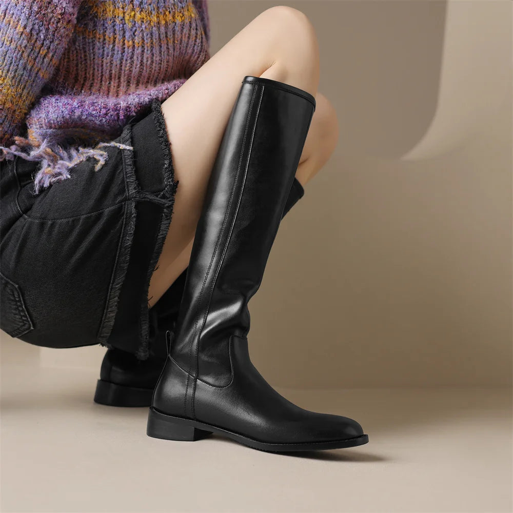 Adeline Genuine Leather Boots