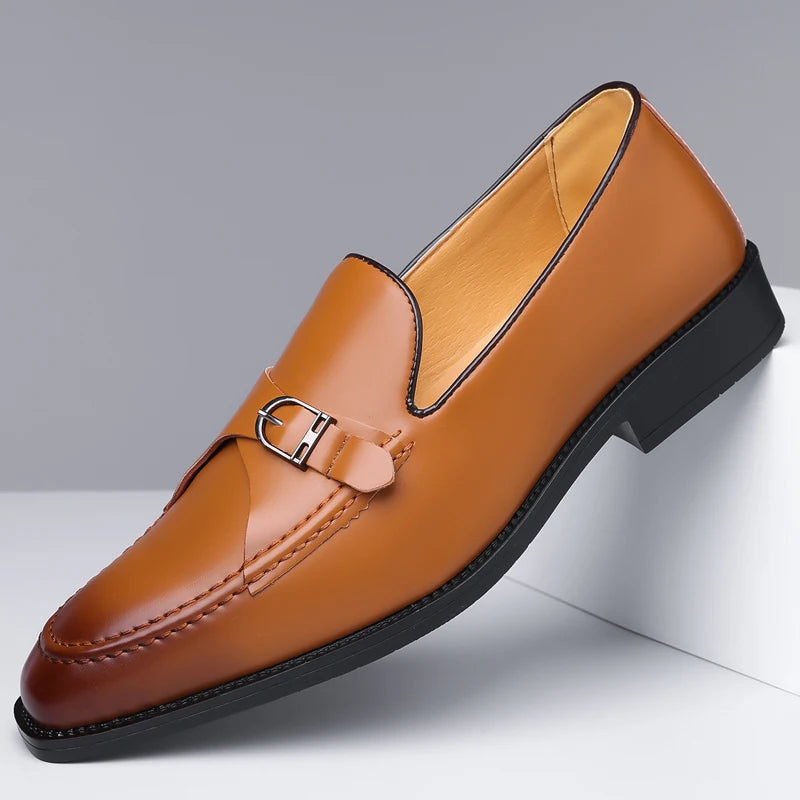 Camden Monk Strap Genuine Leather Loafers