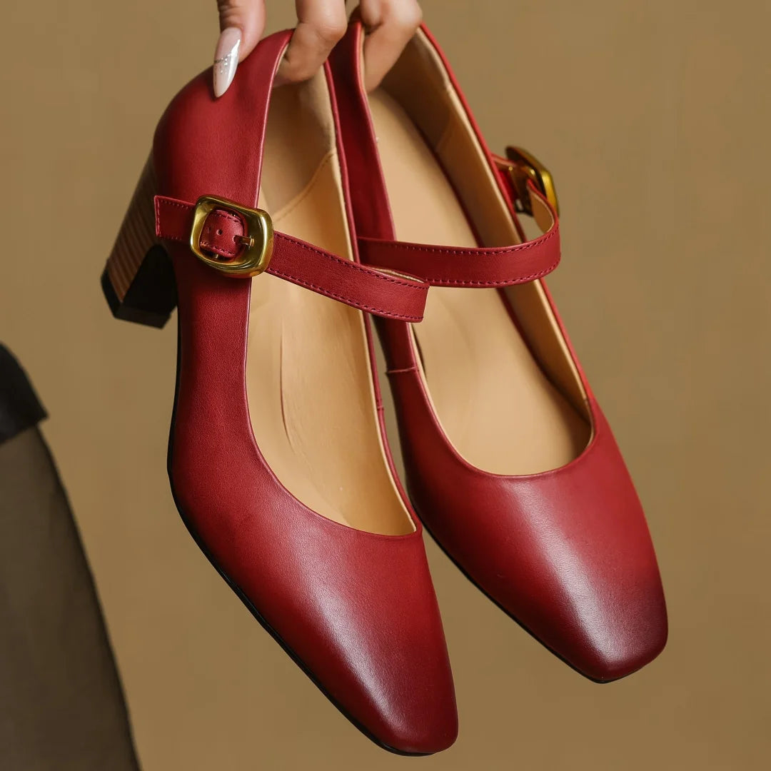 Celina Genuine Leather Heels