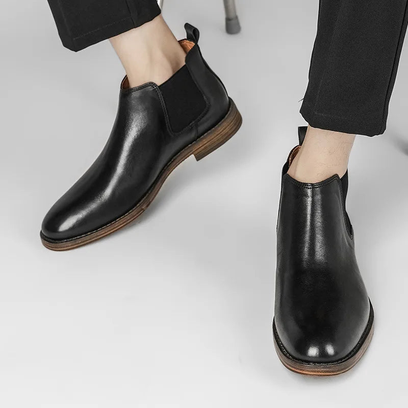 Warren Genuine Leather Chelsea Boots