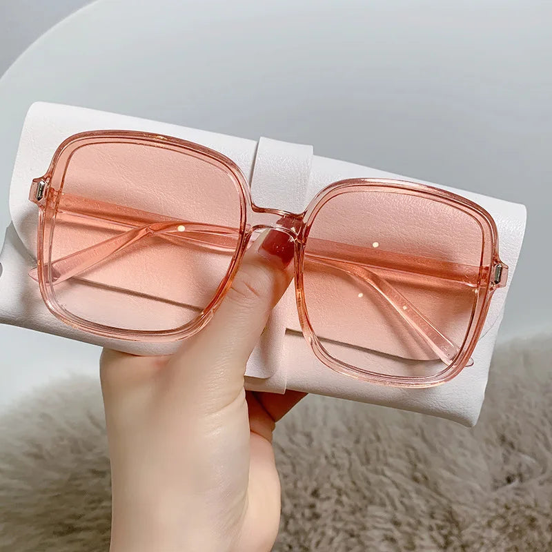 Sunset Glam Square Frame Sunglasses