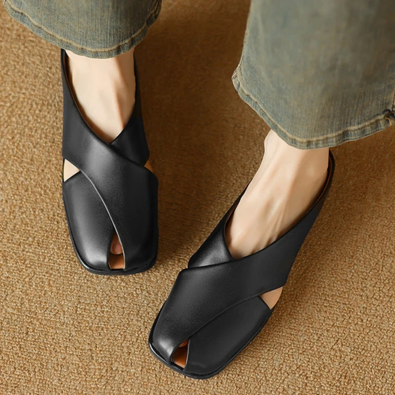 Valentara Crisscross Mules