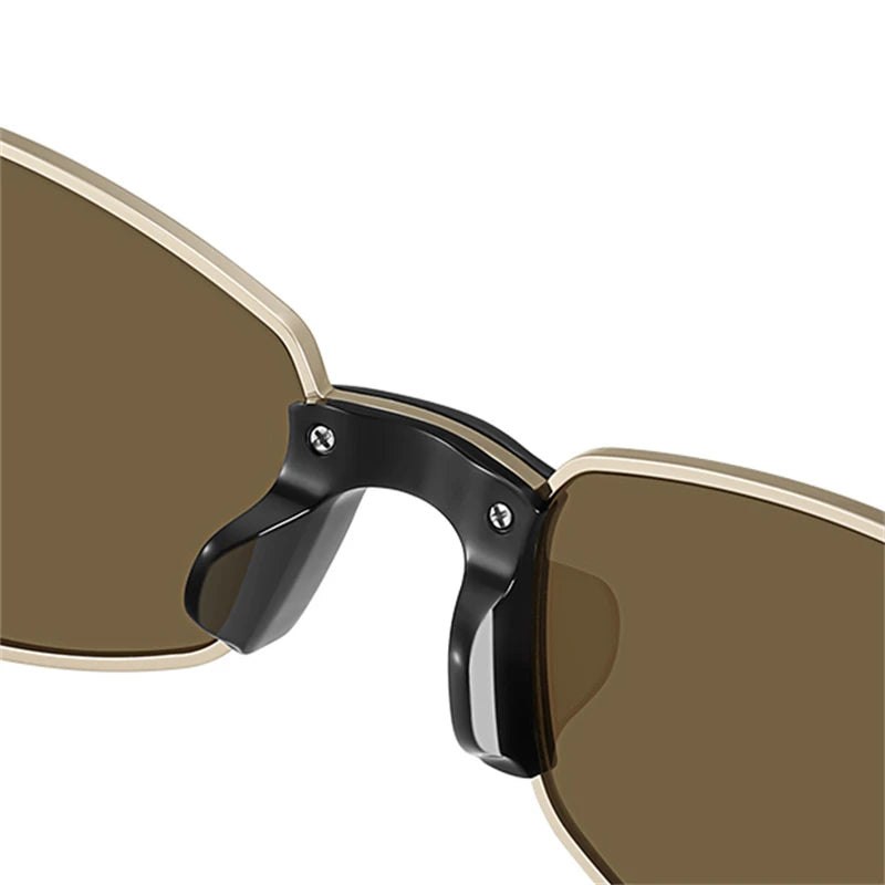 BERTHA Cat Eye Gradient Sunglasses Polarized Sunglasses UV Protection Light Weight Shades Outdoor Metal Frame Eyeglasses