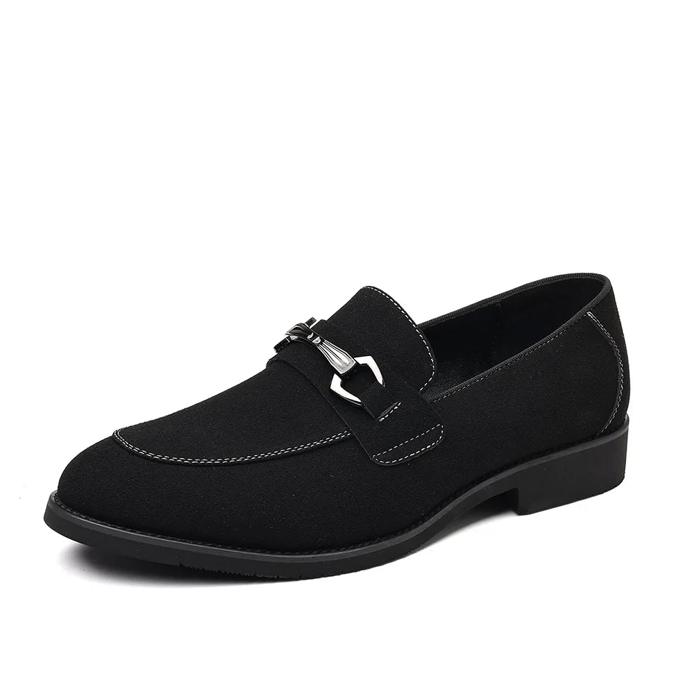 Pierce Suede Pointed Toe Loafers