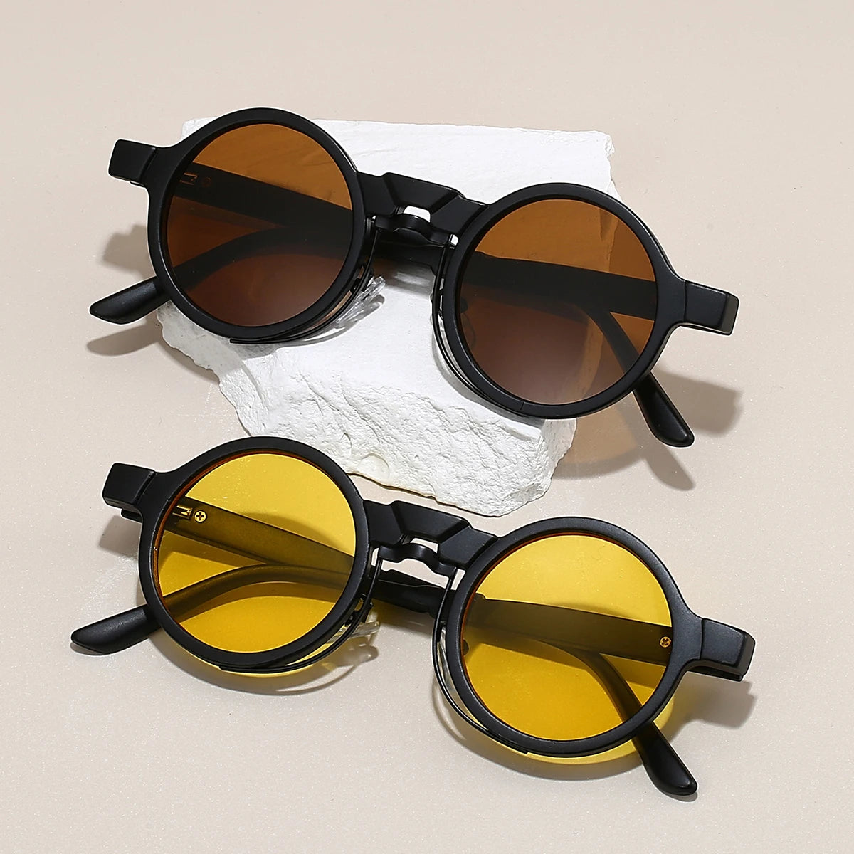 VOYAGER ROUND FRAME SUNGLASSES