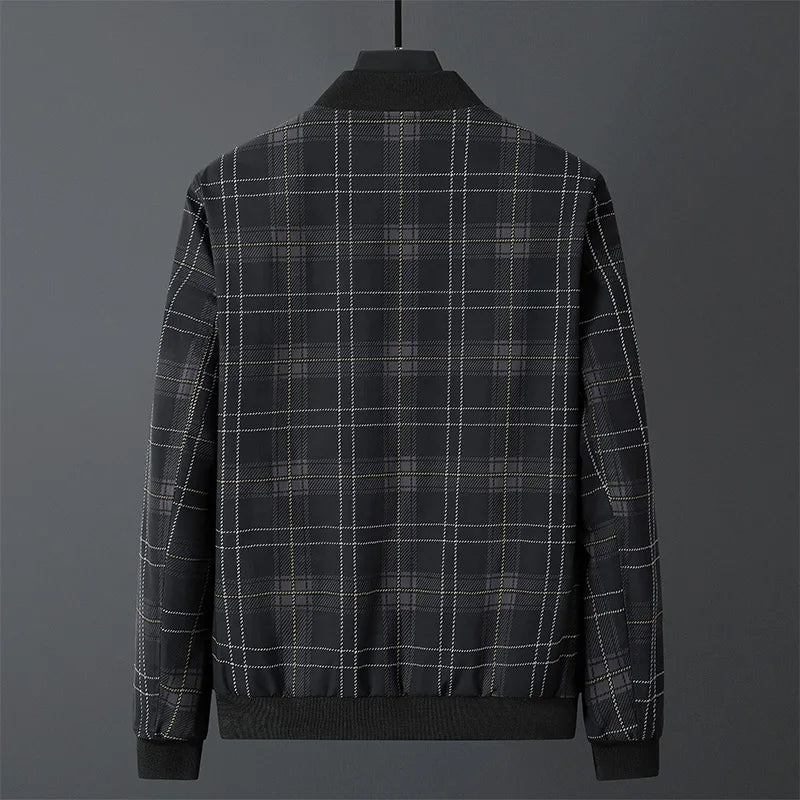Elian Plaid Bomber Jacket