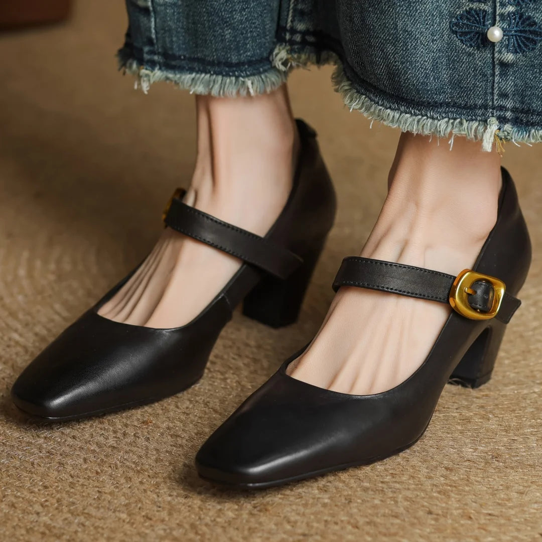Celina Genuine Leather Heels