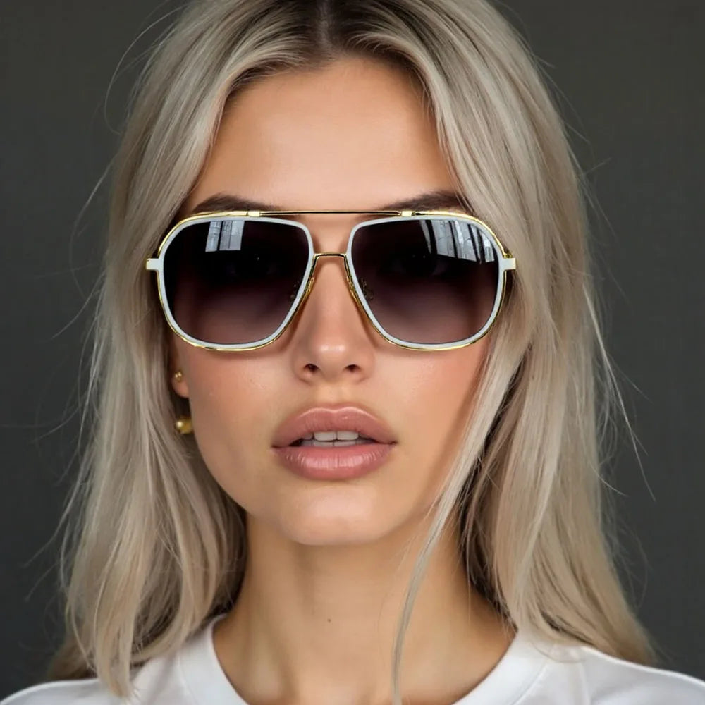 Cruz Alloy Aviator Sunglasses