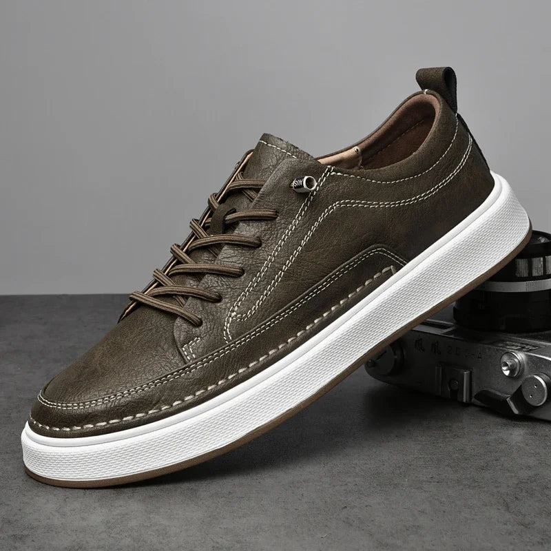 Duncan Genuine Leather Sneakers