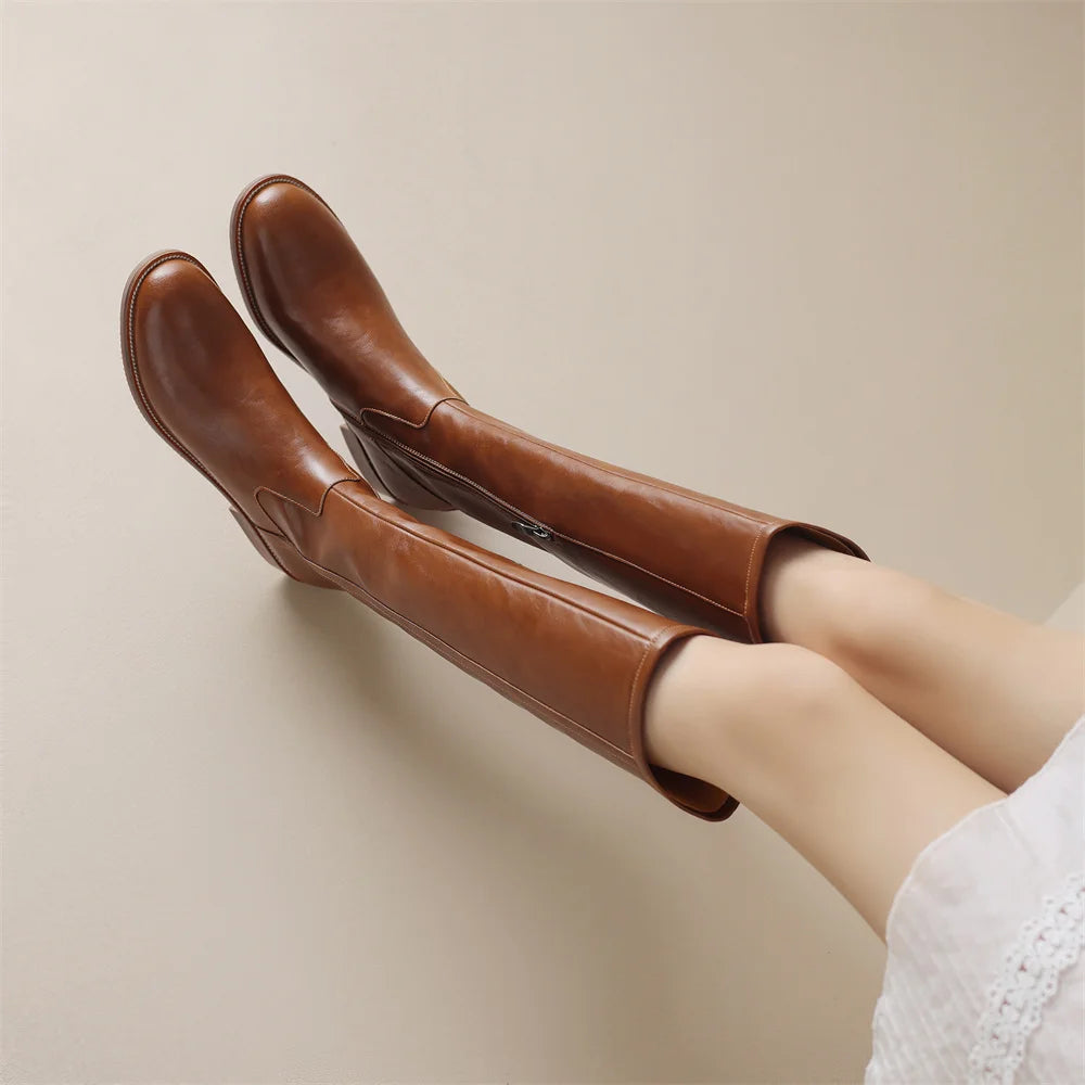 Adeline Genuine Leather Boots