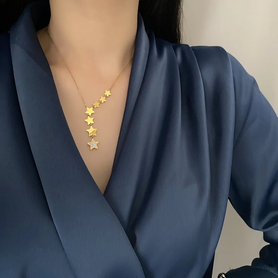 Celeste Dropstar Necklace