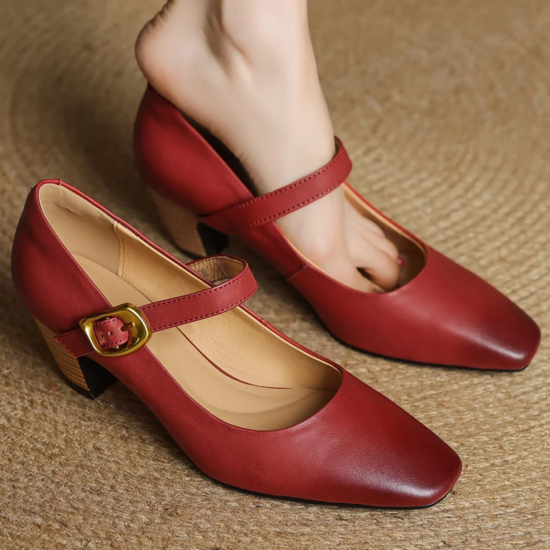 Celina Genuine Leather Heels