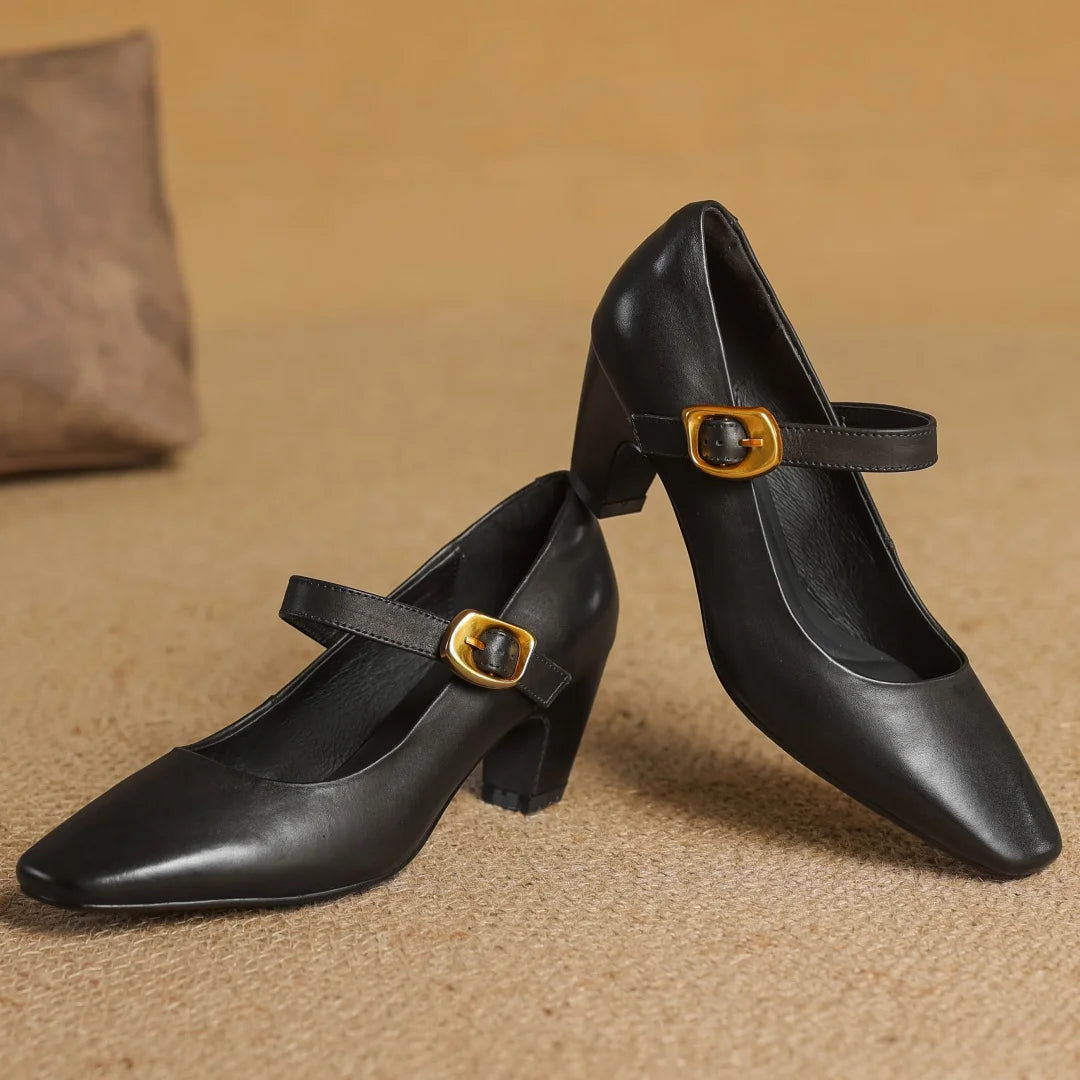 Celina Genuine Leather Heels
