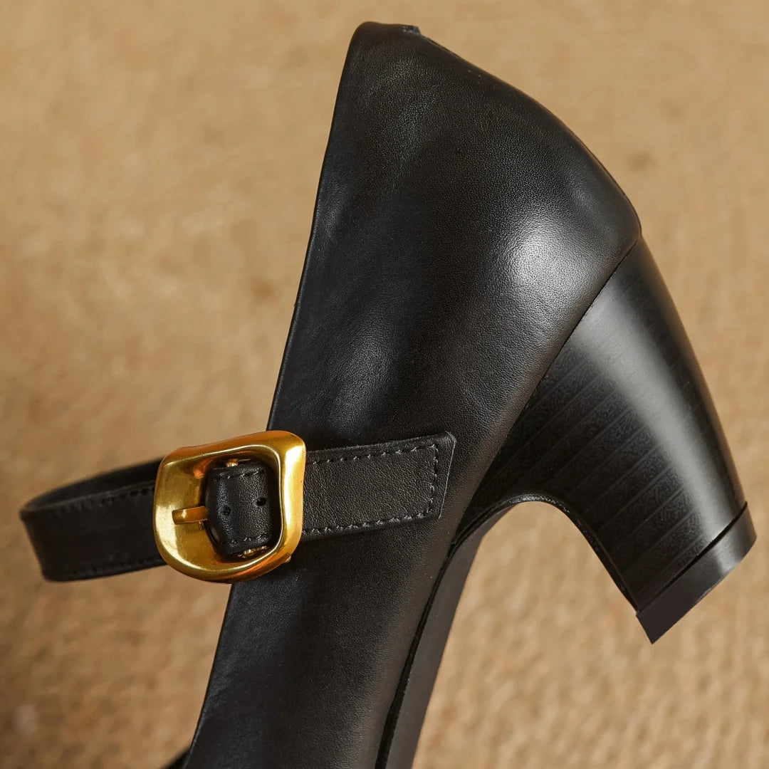 Celina Genuine Leather Heels