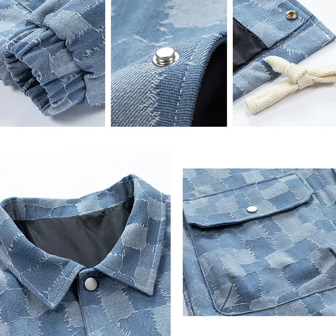 Carter Checkered Denim Jacket