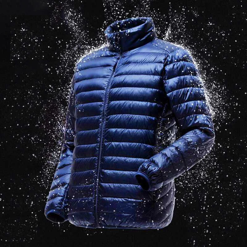 Men's Autumn Winter Jacket Super Light 90% White Duck Down Jacket Casual Light Spring Coat Men's Down Coat New Overoles
