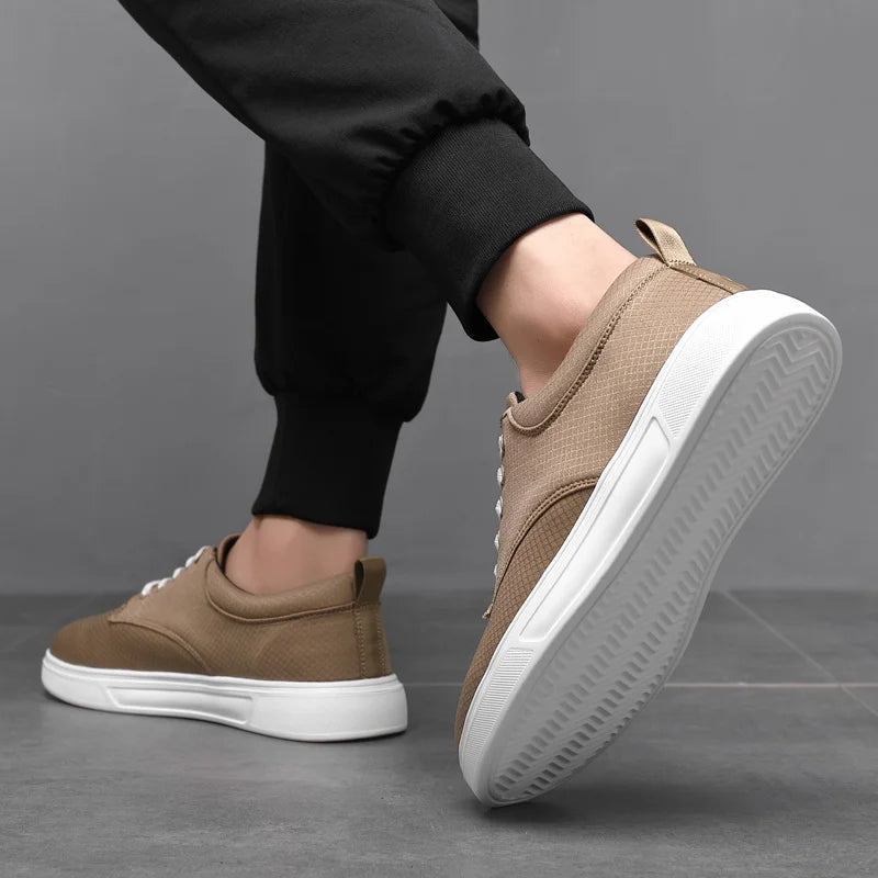 Plus Size 47 Cheap Hot Selling Khaki Men Sneakers Comfortable Fabric Men Outdoor Casual Shoes Light Breathable Man Walking Shoes