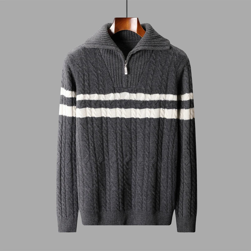 Kingston Wool Quarter-Zip Sweater