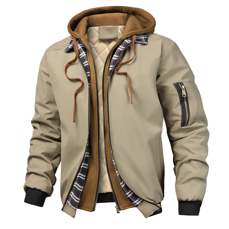 Mason Hooded Bomber Jacket