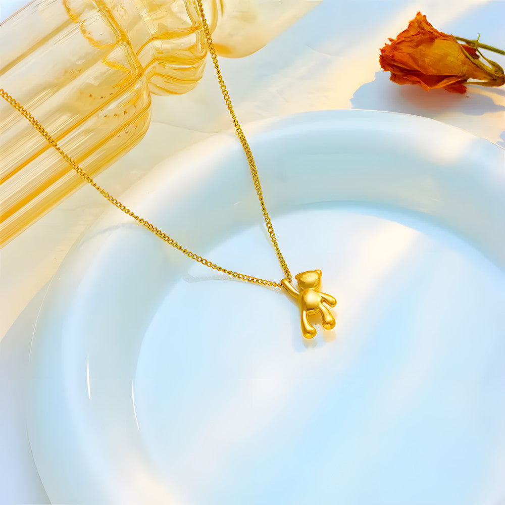 Golden Bear Necklace