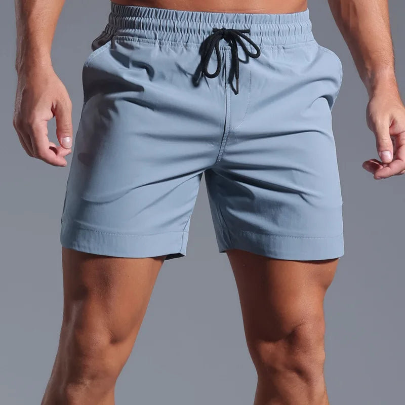 Slate Athletic Drawstring Shorts