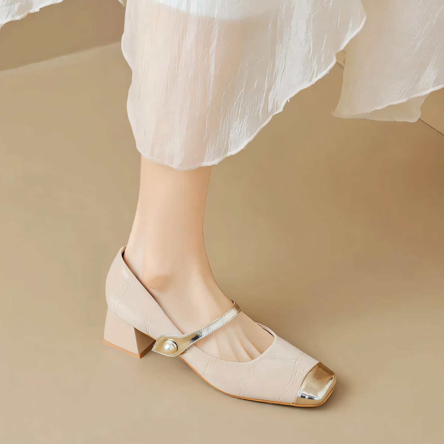 Luxford Genuine Leather Block Heels