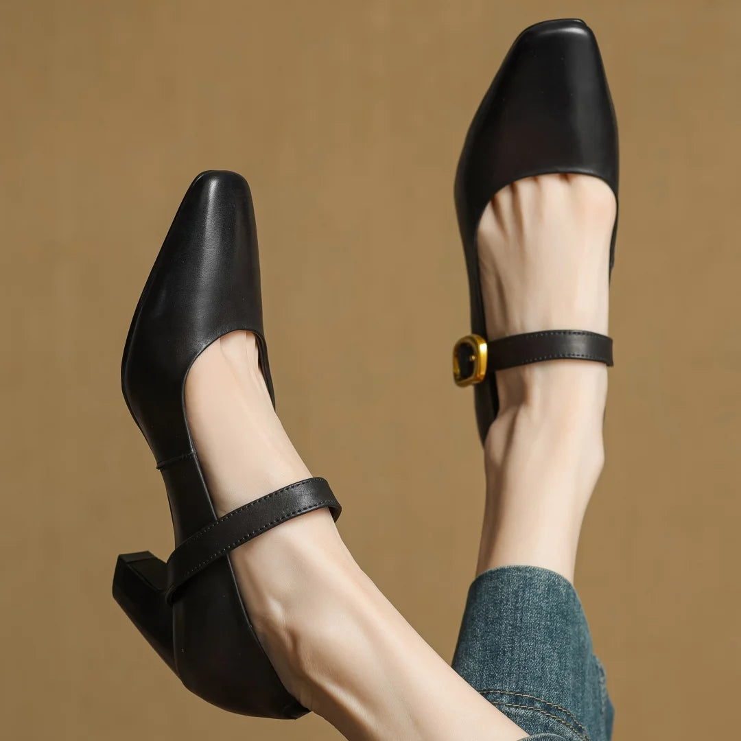 Celina Genuine Leather Heels
